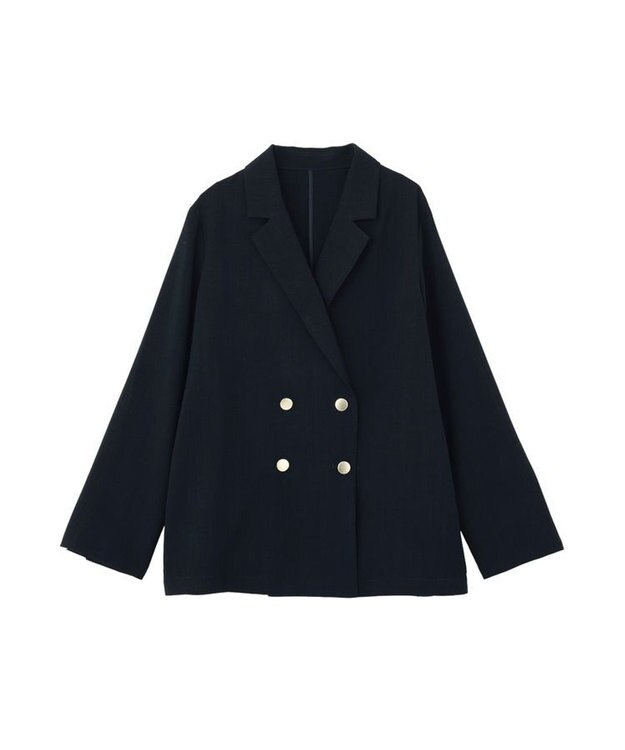 earth music&ecology 【セットアップ対応】アソート金ボタンジャケット ネイビー