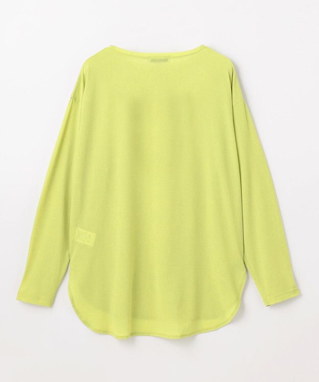 ANY シア―ラウンドネックTシャツ アップルグリーン