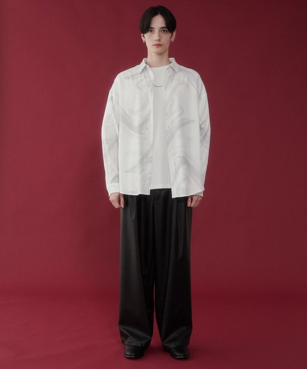 WEGO アムンゼンパターンBIGシャツ（LS） 柄1