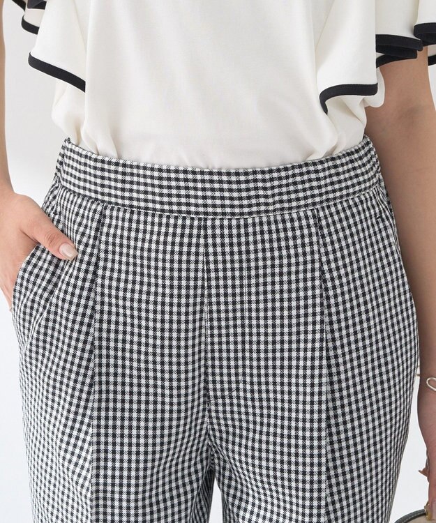 earth music&ecology 接触冷感テーパードパンツ Check