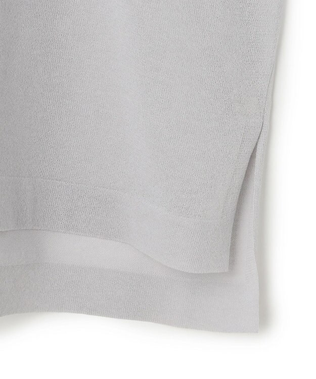 UNFILO シアーフォルムニット クルーネック グレーロゴ