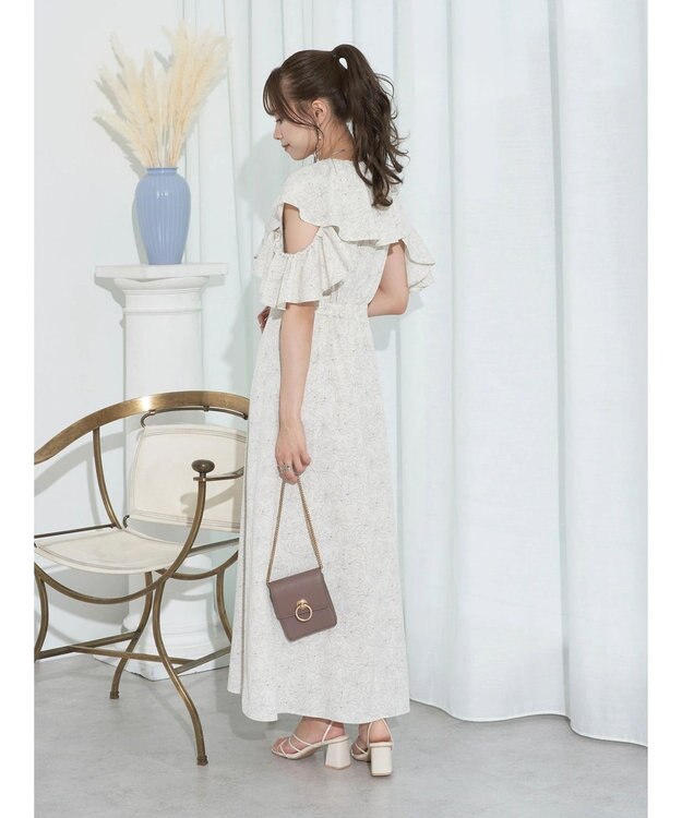 earth music&ecology ２ＷＡＹ　フリルスリーブワンピース Sax