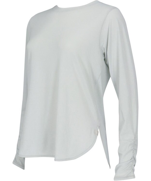 CW-X 【WOMEN】 CW-X ロングＴシャツ 梨地素材 薄手 シアー感 スポーツウェア 長袖 レディース DLY129 /ワコール グレー