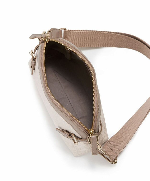 TOPKAPI 【Breath TOPKAPI】SCOTCH GRAIN スコッチグレイン ベルトデザイン ショルダーバッグ クリーム