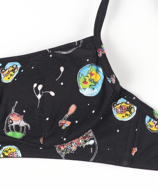 tsumori chisato SLEEP ツモリチサト ノンワイヤーブラ フルカップブラ 綿混(身生地) レディース UBX540 /ワコール ブラック