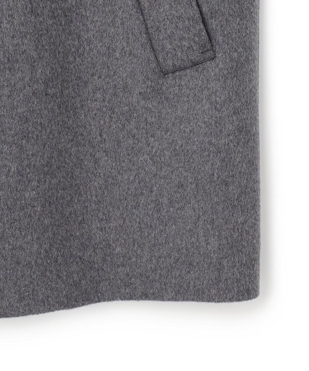 JOSEPH HOMME 【新素材】ライトウールシャギー　ステンカラーコート グレー系