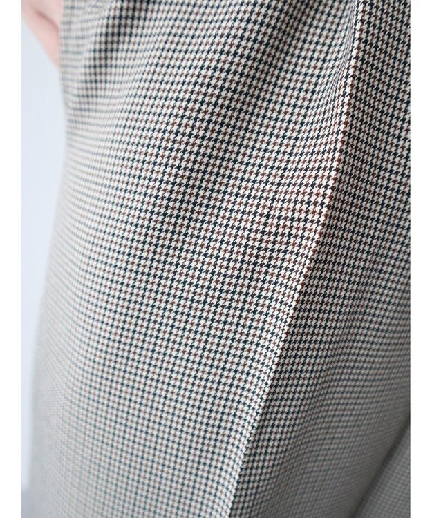 Green Parks きれいシルエットパンツ（ワイドストレート／柄） Gunclub Check