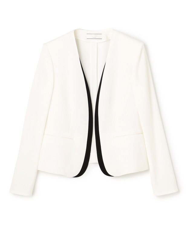 BEIGE， 【セットアップ対応】CINDY / ダブルカラージャケット White×Black