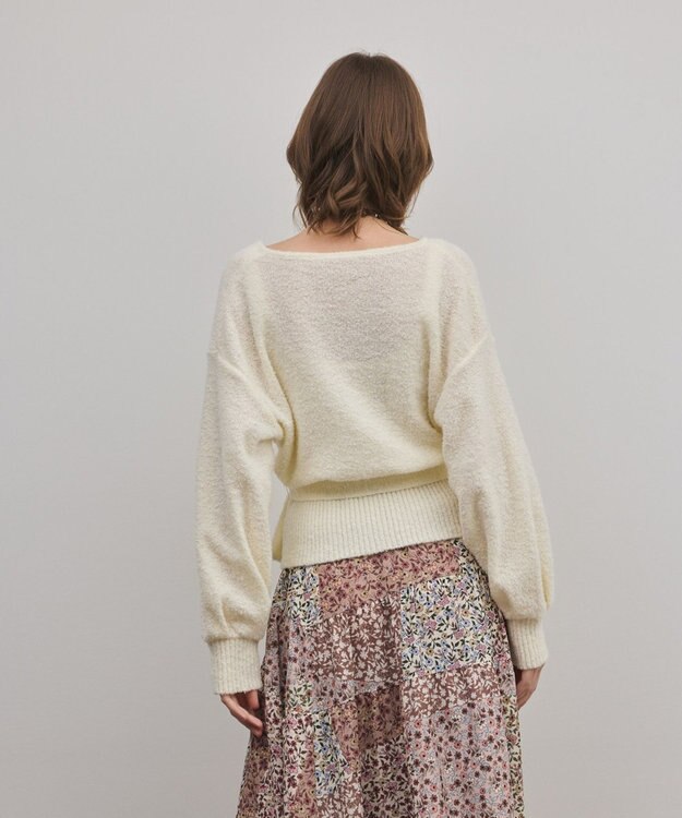 GRACE CONTINENTAL カシュクールニットトップ キナリ