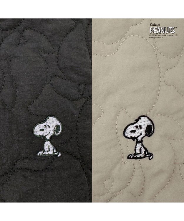 ROOTOTE 8415【スヌーピー】IP.トール2ウェイ.キルト.ピーナッツ-9X 01：ブラック