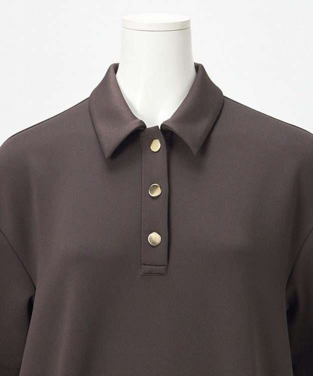 23区 S 【R(アール)】アクアスーティングジャージー ポロシャツ グレー系