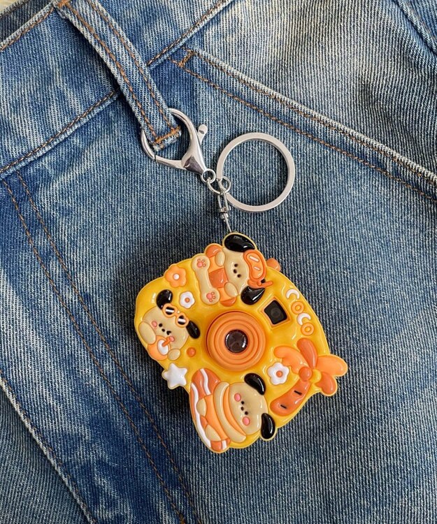WEGO ぷっくりアニマルトイカメラキーホルダー 柄4