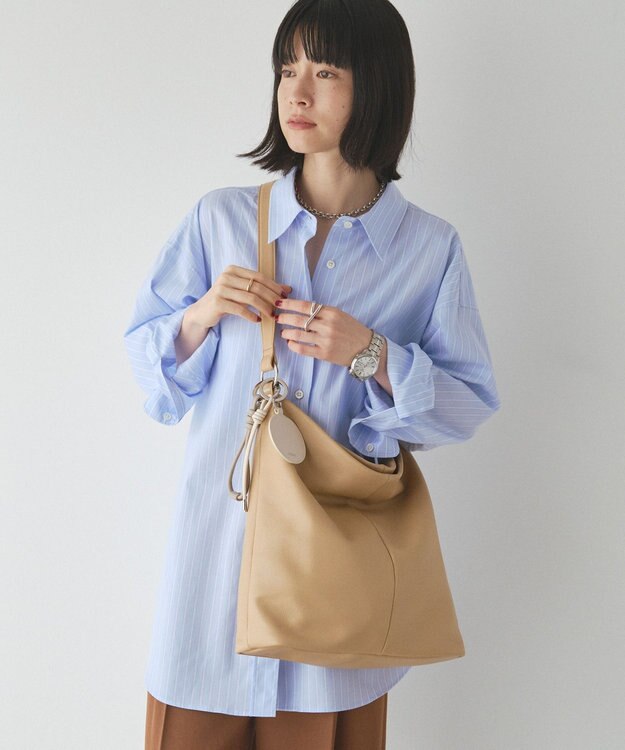 russet 【2025AW新作】ミラー付きレザーチャーム(Z-217) Ivory