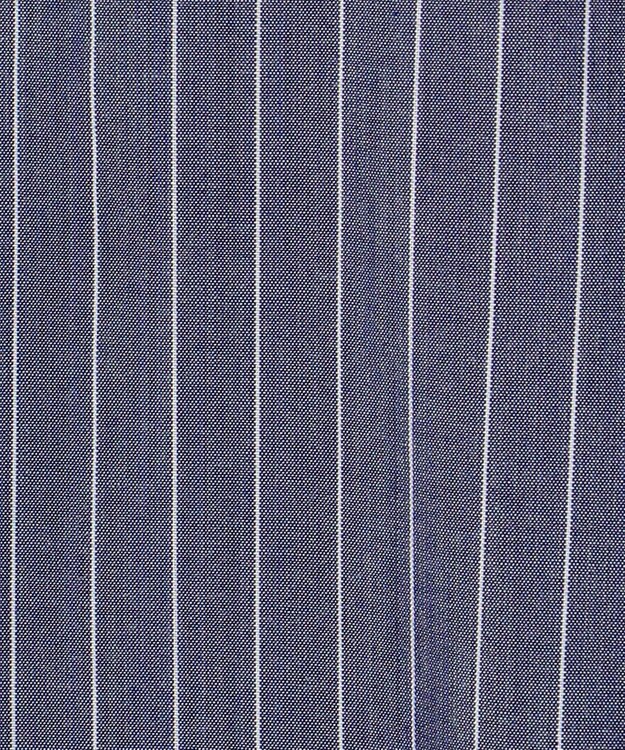 ANY 【手洗い可能/抗菌防臭/速乾/UVカット】ショート丈シャツ ネイビーストライプ