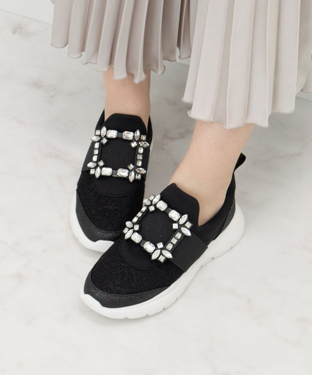 Bridget Birkin 【Bridget Birkin】バックルスニーカー ブラック雑材