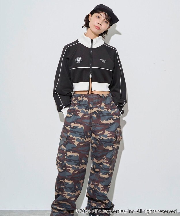 WEGO 別注NBAショートトラックジャケット ブラック