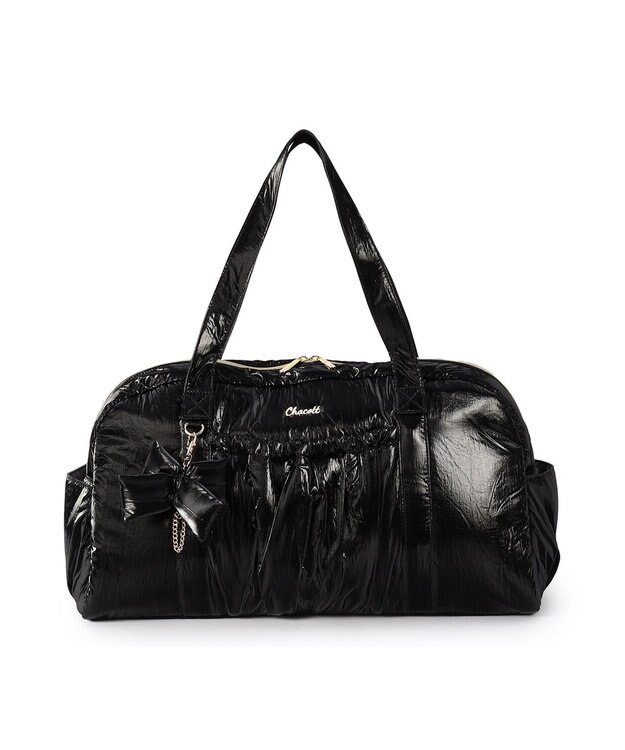 Chacott リボンチャームトートバッグ ブラック