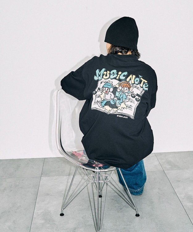 WEGO 別注NEWJACKグラフィックロンT ブラック