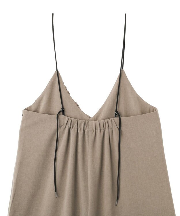 YECCA VECCA ラッフルキャミオールインワン Dark Beige