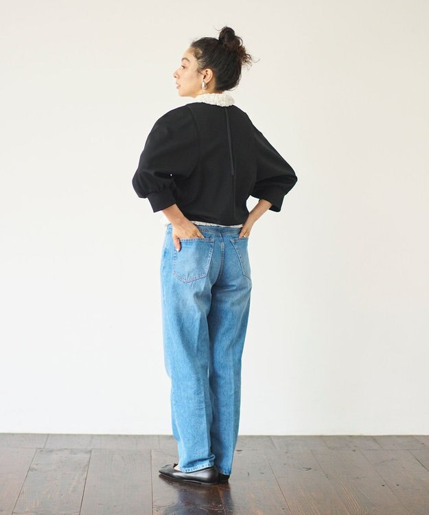 #Newans タートルネックレースブラウス ホワイト