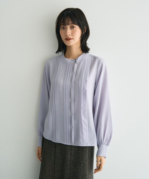 YECCA VECCA タックデザインブラウス Lavender