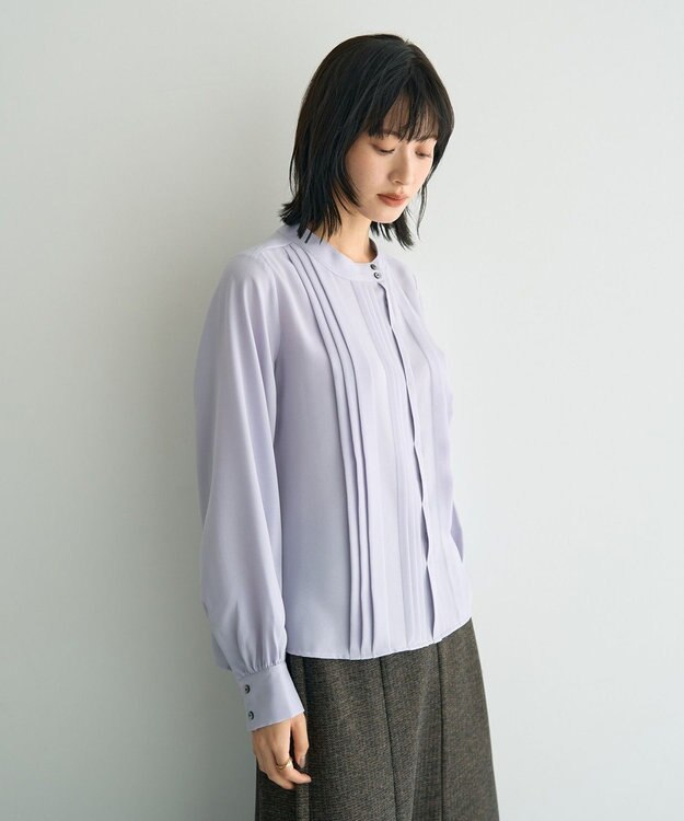 YECCA VECCA タックデザインブラウス Lavender