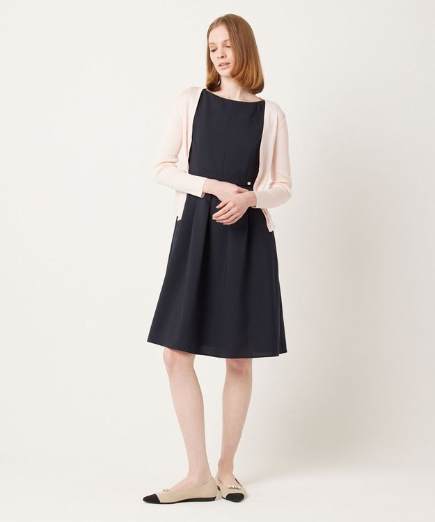 TOCCA 【大人百花掲載】【洗える】FIRST SPRING ドレス ネイビー系