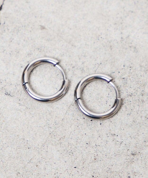 WEGO ステンレスフープピアス2 シルバー