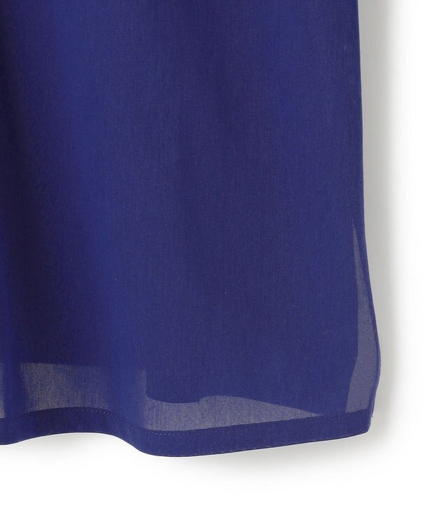 23区 【Oggi9月号掲載/洗える】クリアトリコットジャージー フリルデザイン カットソー ブルー系