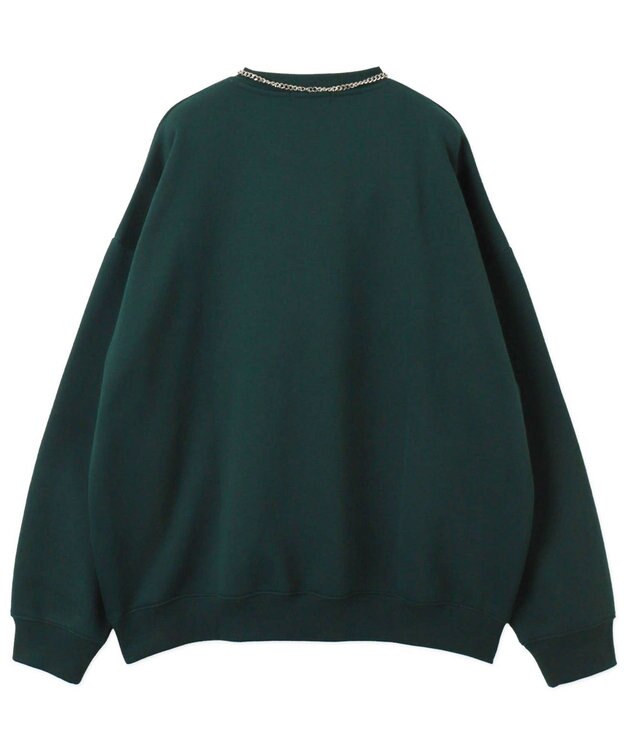 WEGO 【２点SET】アクセ付きグラフィックプルオーバー ダークグリーン