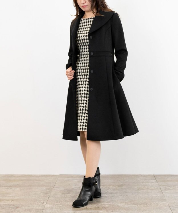 TOCCA MUSE ショールカラーコート ブラック系