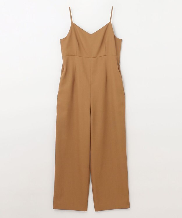 NAVE 【Nave】ウールポリエステルツイル オールインワン ベージュ系