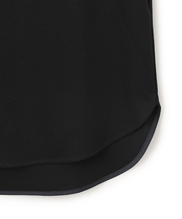 ICB L 【接触冷感・洗える】コンパクトスムース ノースリーブ Tシャツ ブラック系