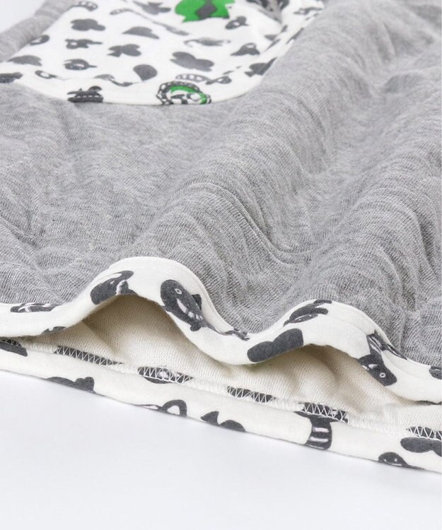 tsumori chisato SLEEP ツモリチサト カーディガン キルトニット素材(本体) あったか 長袖 ルームウェア レディース URW431 /ワコール グレー