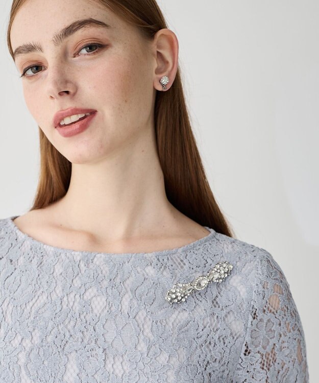 23区 【APPLAUDIR】ワイドビジュー ブローチ シルバー系