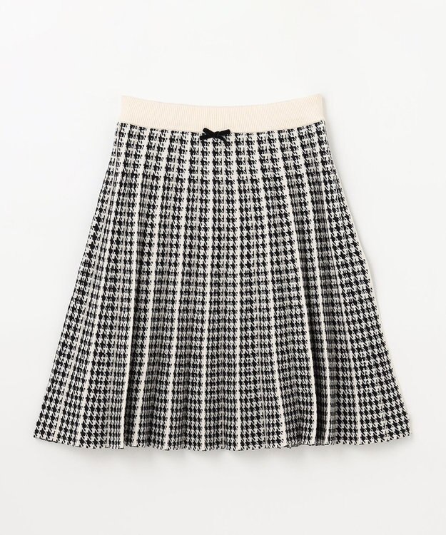 ANY KIDS しあわせタッチ ニット スカート 千鳥格子柄