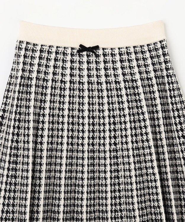 ANY KIDS しあわせタッチ ニット スカート 千鳥格子柄