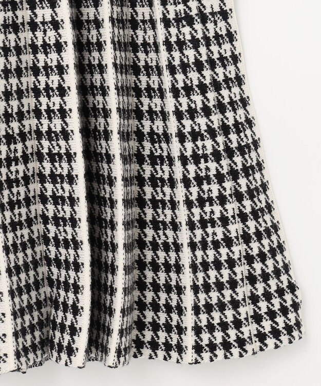 ANY KIDS しあわせタッチ ニット スカート 千鳥格子柄