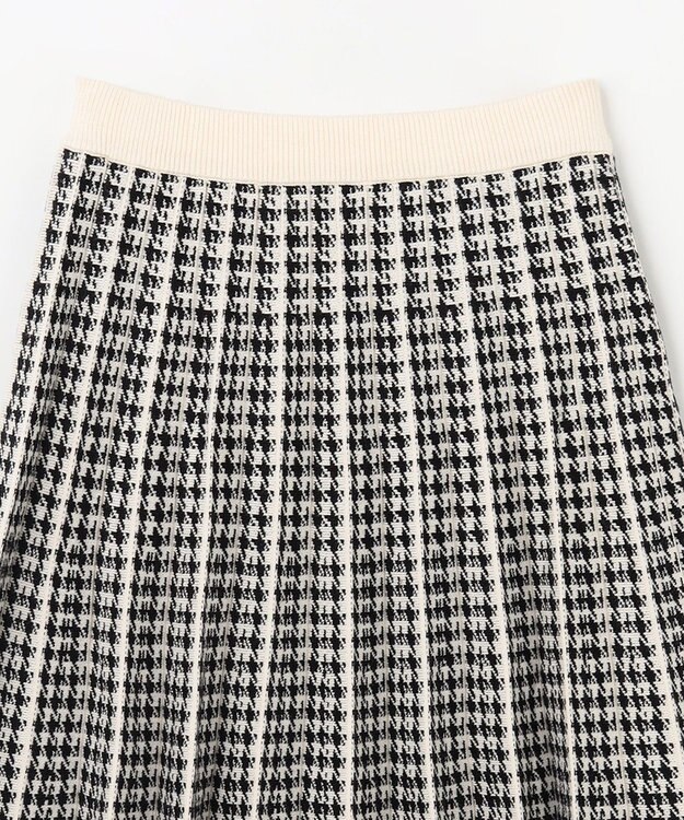 ANY KIDS しあわせタッチ ニット スカート 千鳥格子柄