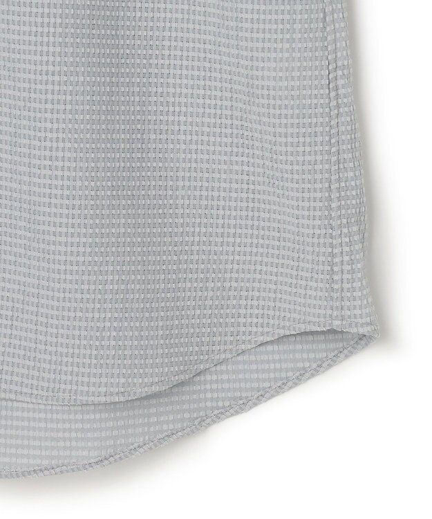 JOSEPH HOMME 【新モデル】トリコサッカーストレッチ 　ホリゾンタルカラーシャツ ライトグレー系