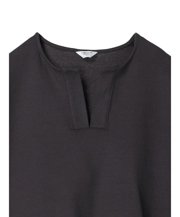 AMERICAN HOLIC カフタン５分袖カットプルオーバー Charcoal Gray