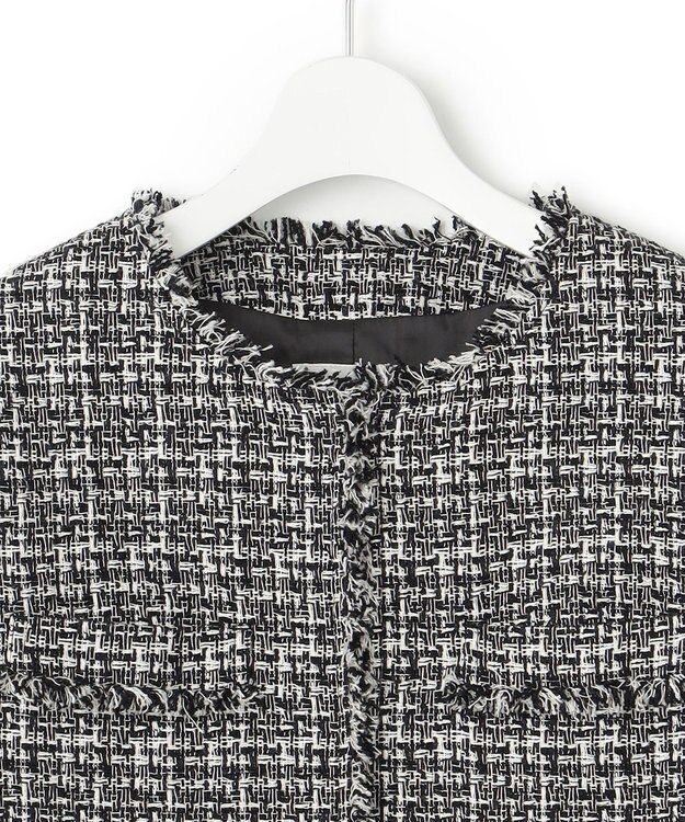 23区 S 【VERYコラボ 】ファンシーツイード ジャケット ブラック×ホワイト