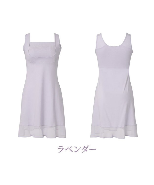 BRADELIS New York 【BRADELIS NewYork peace】綿混楽々dailyバストスリップ23 接触冷感 吸汗速乾 サラッと快適な補正スリップ ラベンダー