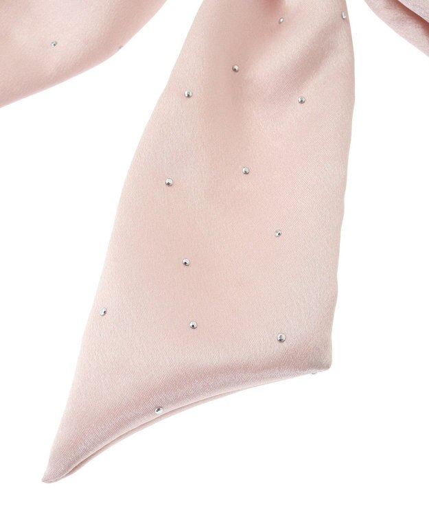 Maison de FLEUR ランダムビジューリボンバレッタ Pink