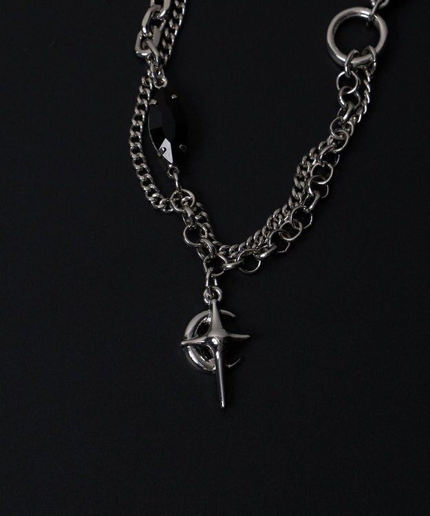 WEGO MモチーフMIXチェーンネックレス 柄1