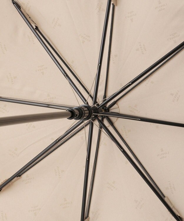 MOONBAT ランバン オン ブルー 長傘 チェーン柄サテンジャガードプリント 耐風 ベージュ