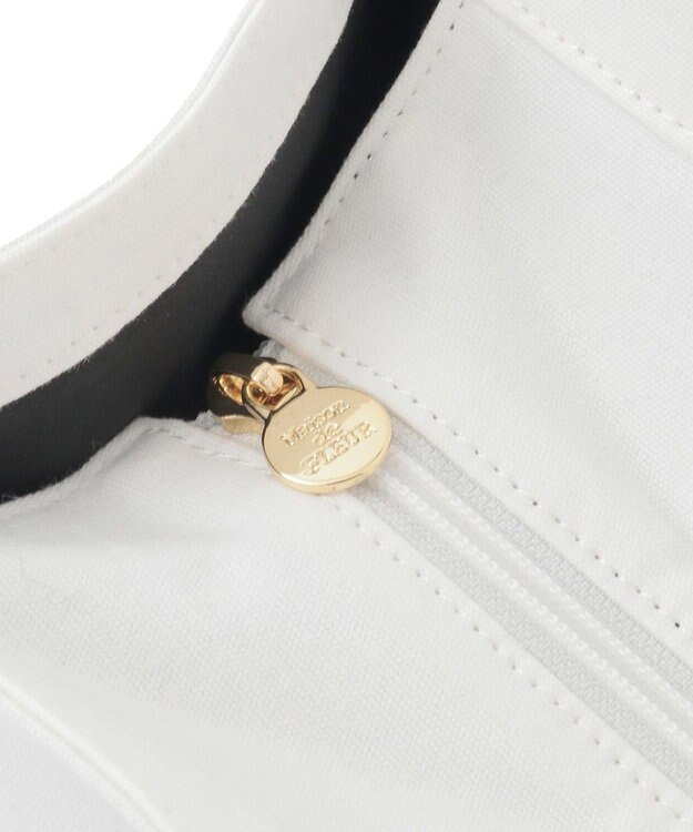 Maison de FLEUR リボンプリントスクエアトートバッグ Black