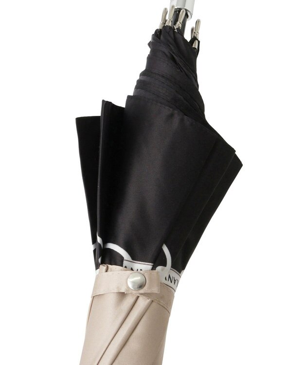 MOONBAT ランバン オン ブルー 長傘 チェーン柄サテンジャガードプリント 耐風 ベージュ