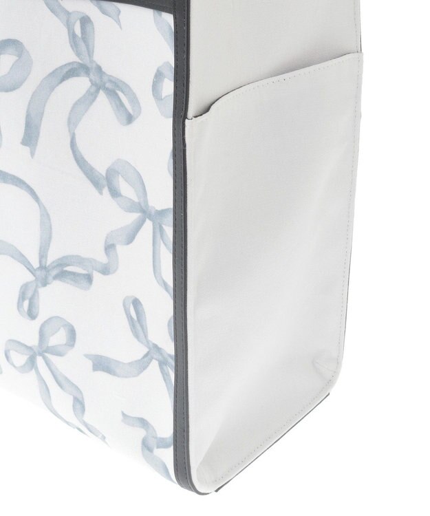 Maison de FLEUR リボンプリントスクエアトートバッグ Black