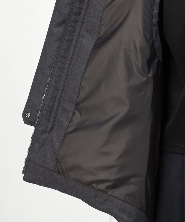 23区 S 【R(アール)】サキソニー ダウンベスト チャコールグレー系